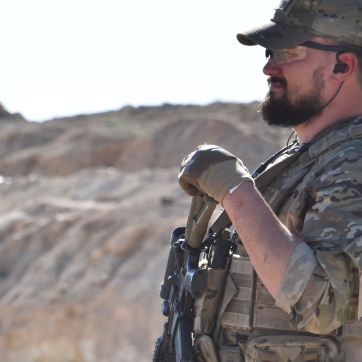 Dansk soldat på vagt